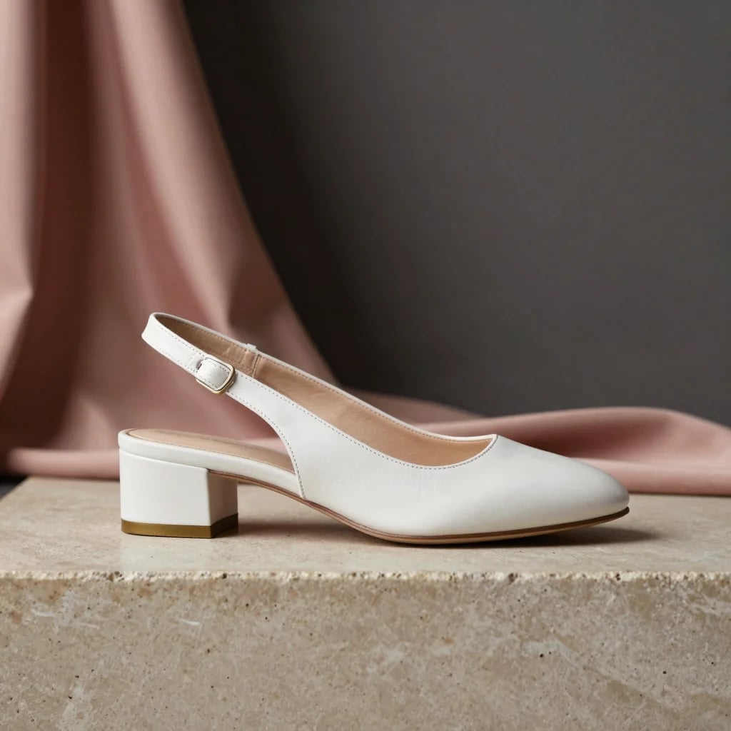 White Slingback Shoe