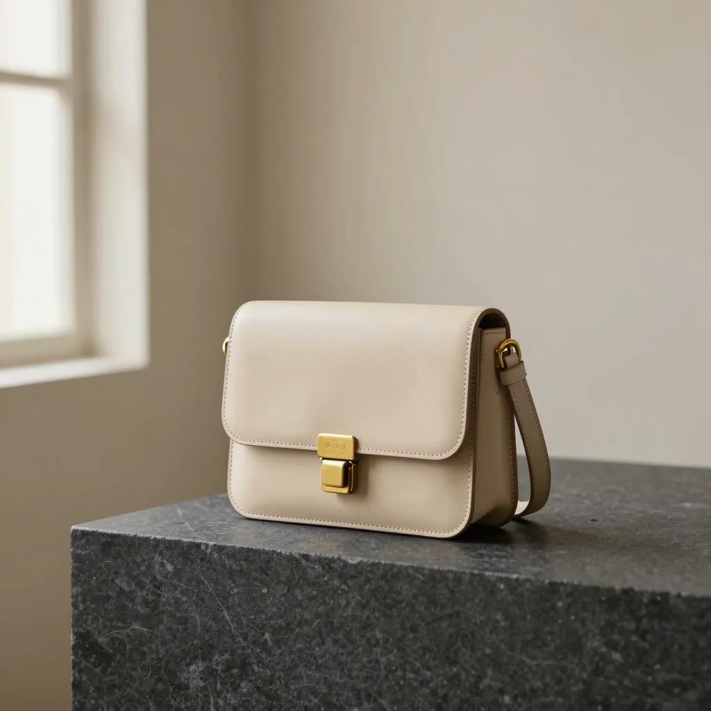 Oat Leather Crossbody Bag